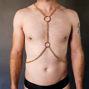 Gold Chain Crossbody Harness