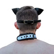 Load image into Gallery viewer, PU Leather Pup Hood - White