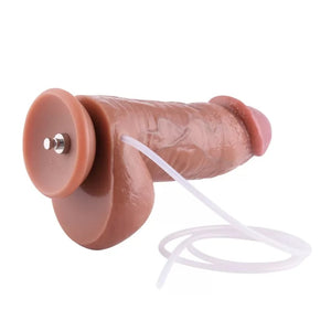 HiSmith - 8.67" Dual-Density Squirting Silicone Dildo (KlicLok)