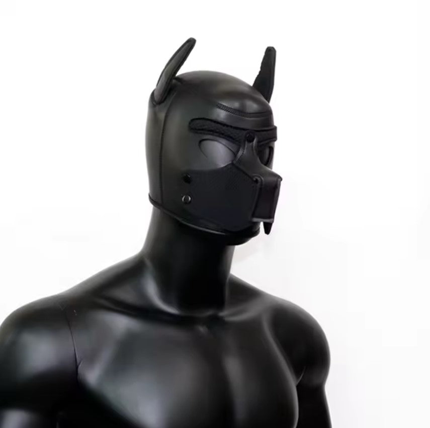 Neoprene Pup Hood - Black