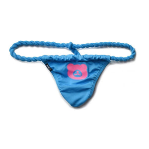 DM Blue Fundoshi Mens Thong/ G-string