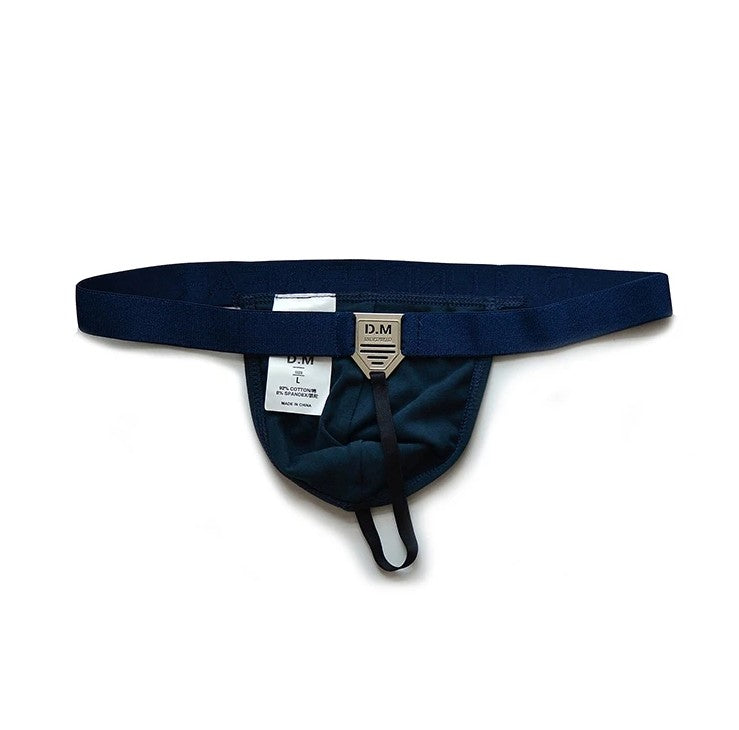 DM Black Buckle Mens Thong/ G-string