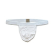 Load image into Gallery viewer, DM White Buckle Mens Thong/ G-string
