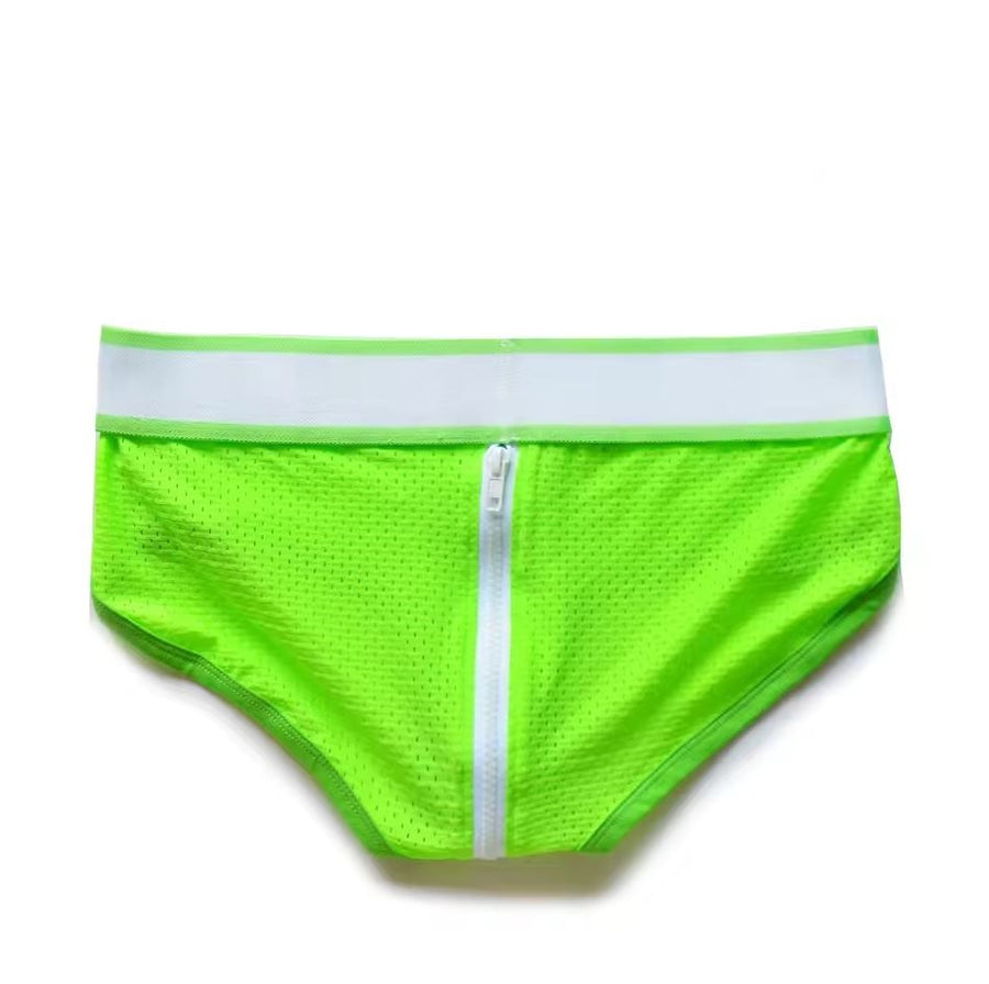 DM Neon Green PUP Zipper Briefs