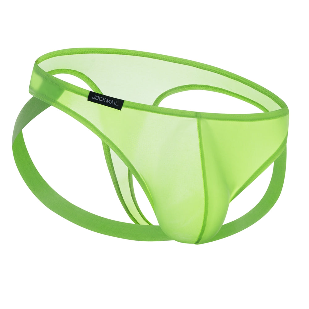 JM260 Neon Green Mens Thong/Jockstrap