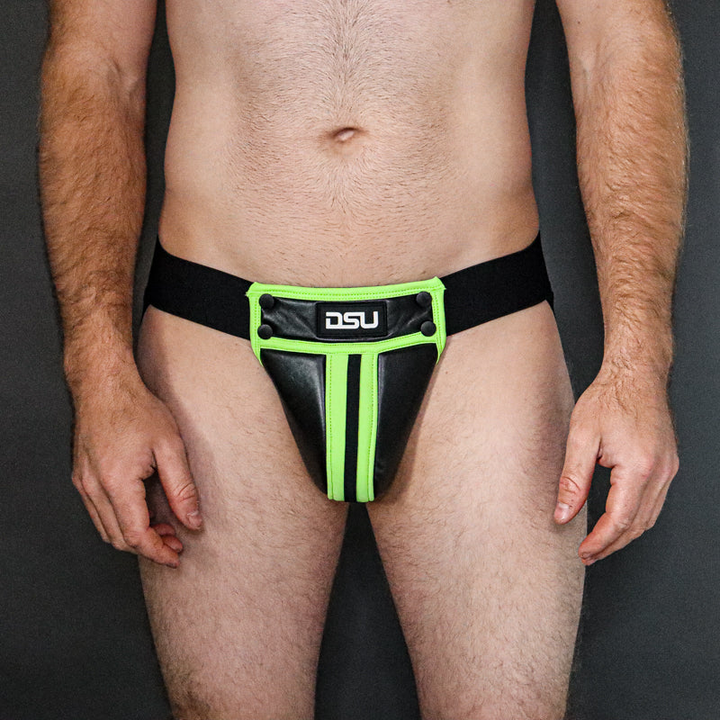 BOLD Harness & Jock Bundle - Neon Green + FREE Socks