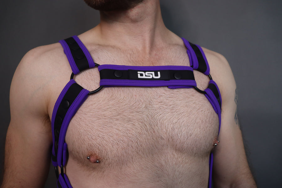 BOLD Harness & Jock Bundle - Purple + FREE Socks