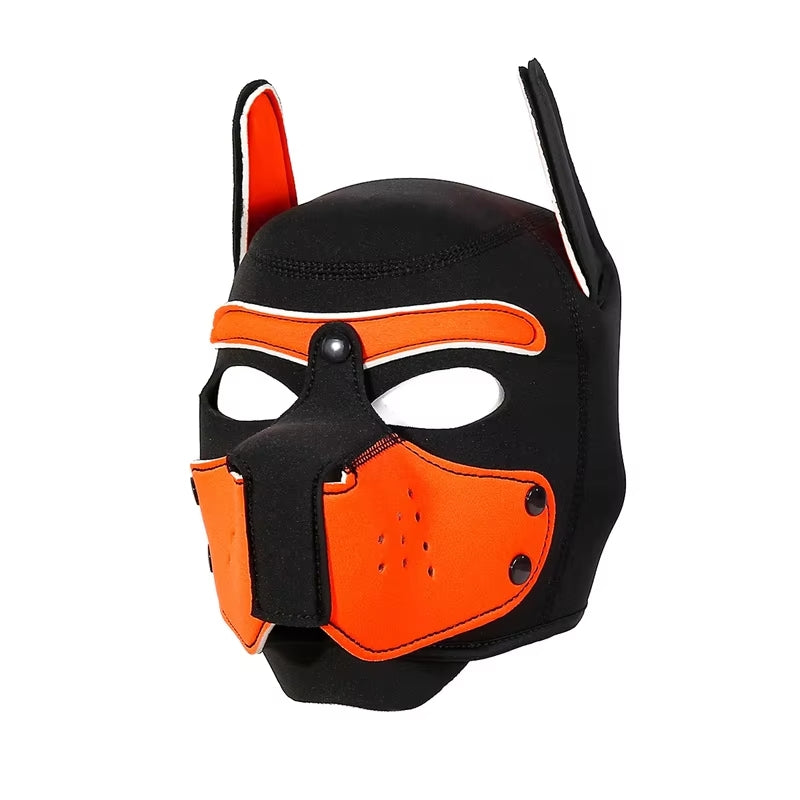 Soft Skin Neoprene Pup Hood - Orange