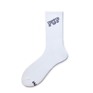 Crew Sock - White Pup