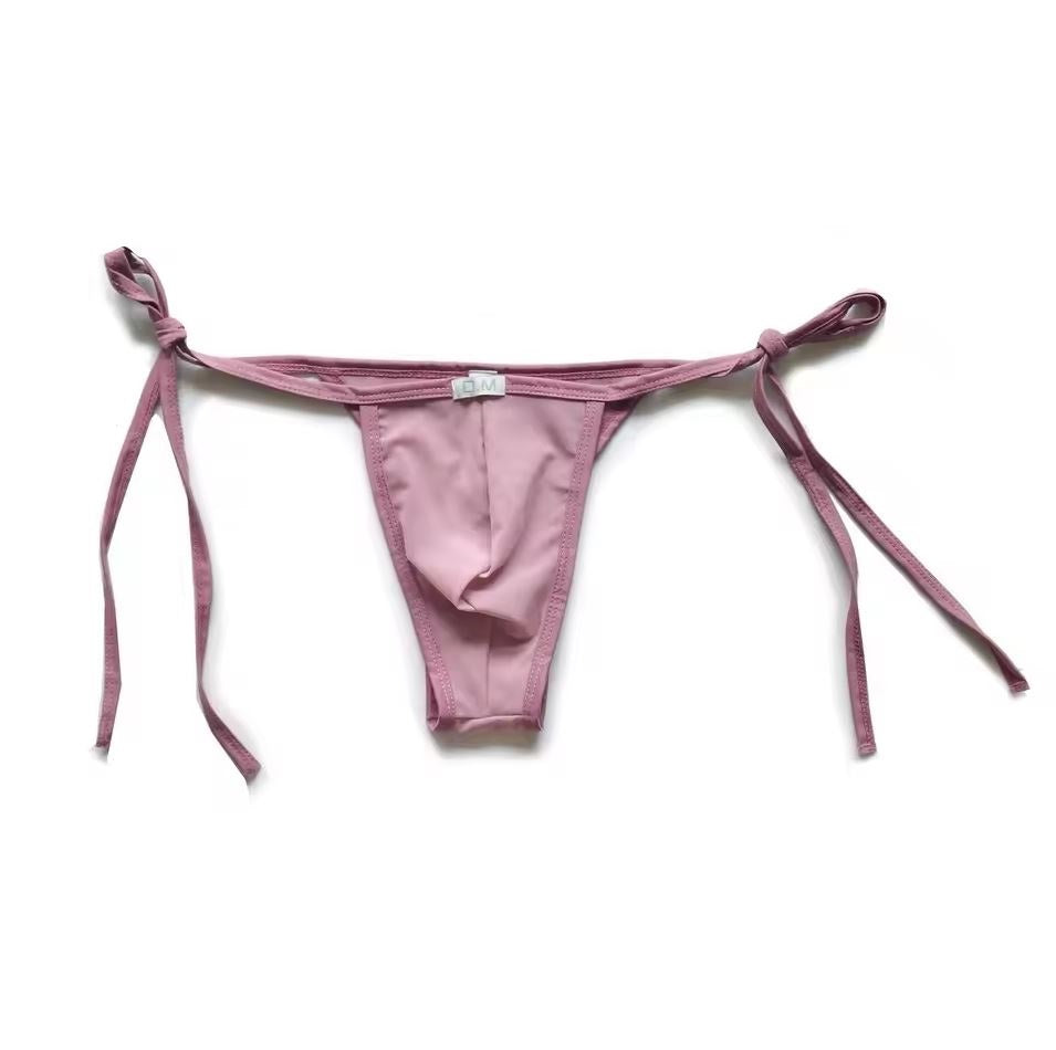 DM Tie Up Thong - Pink