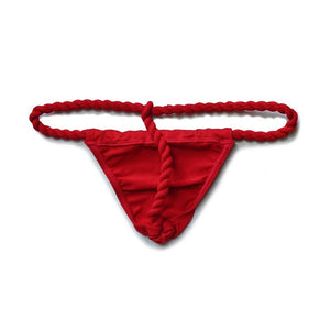 DM Red Fundoshi Mens Thong/ G-string