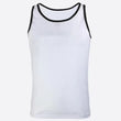 Load image into Gallery viewer, White Mens Mesh Gym Singlet

