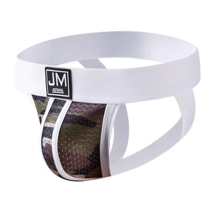 JM233 White Mens Jockstrap