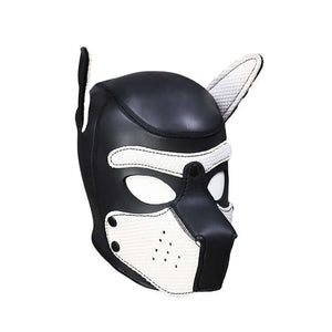 Neoprene Pup Hood - White