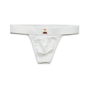 DM White Mens Thong/ G-string