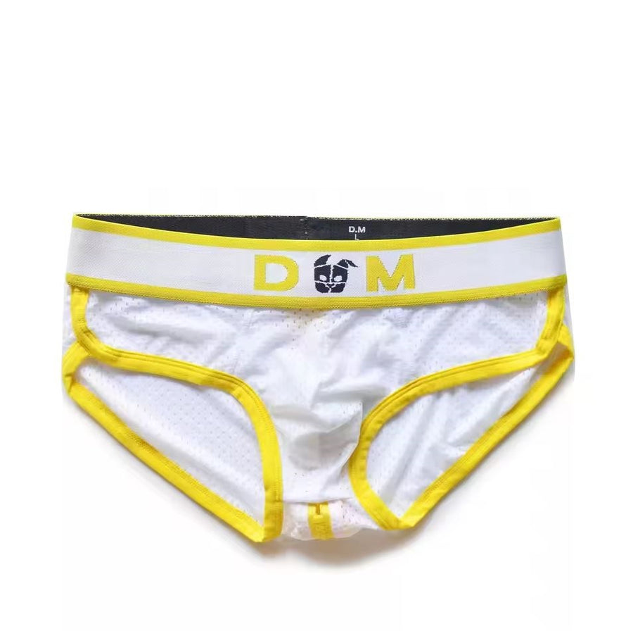 DM White PUP Zipper Briefs