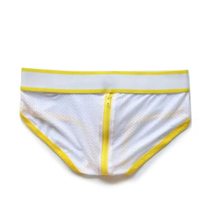 DM White PUP Zipper Briefs
