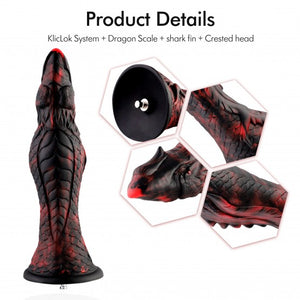 HiSmith - 10.2” Silicone Evil Fisher Dildo (KlicLok)