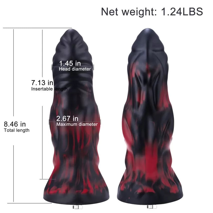 HiSmith - 8.35" Silicone Dildo (KlicLok)