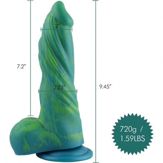 HiSmith - 9.45" Silicone Dildo (KlicLok)