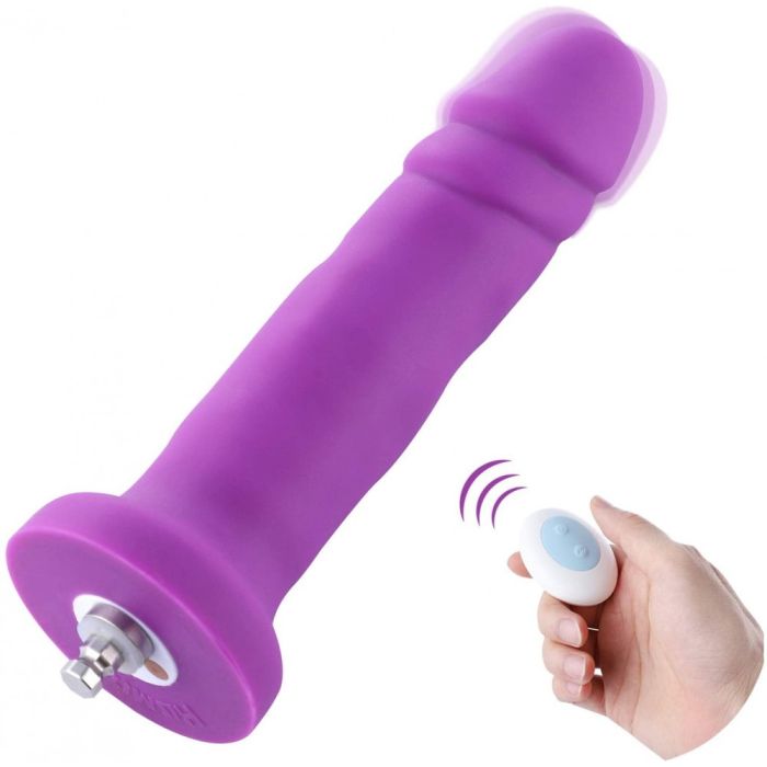 HiSmith - 6.7" Vibrating Purple Silicone Dildo