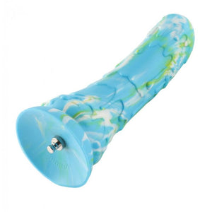 HiSmith - 9.5" Silicone Blue Monster Curved Dildo (KlicLok)