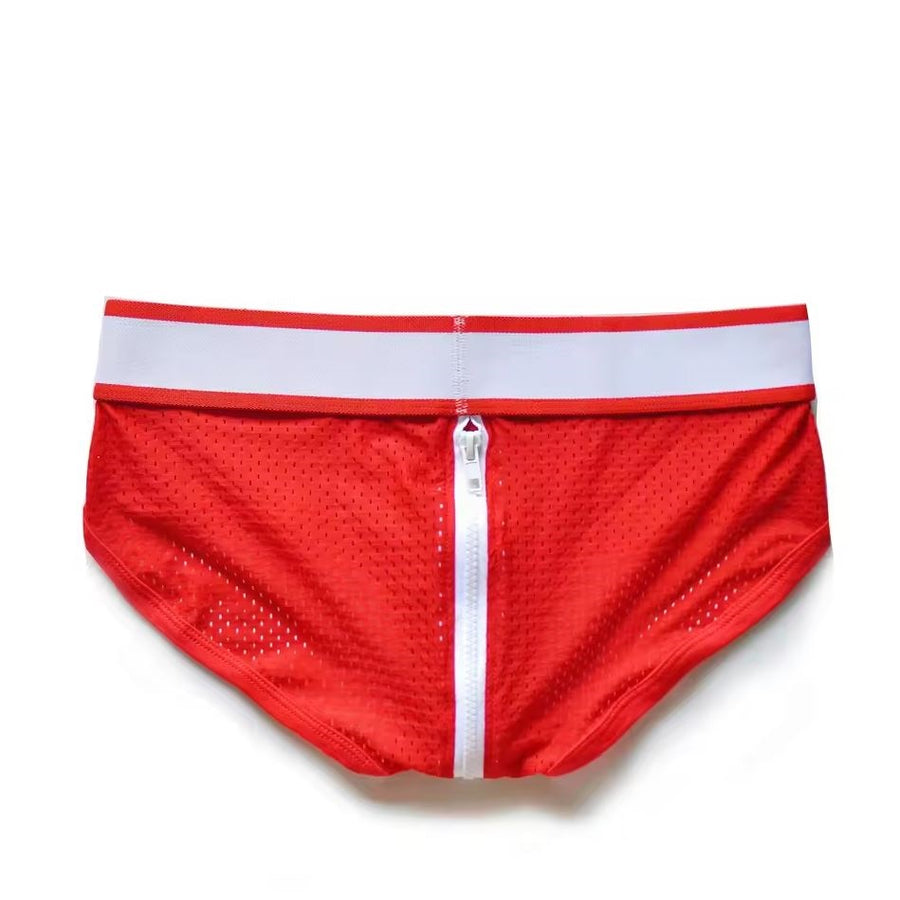 DM Red PUP Zipper Briefs