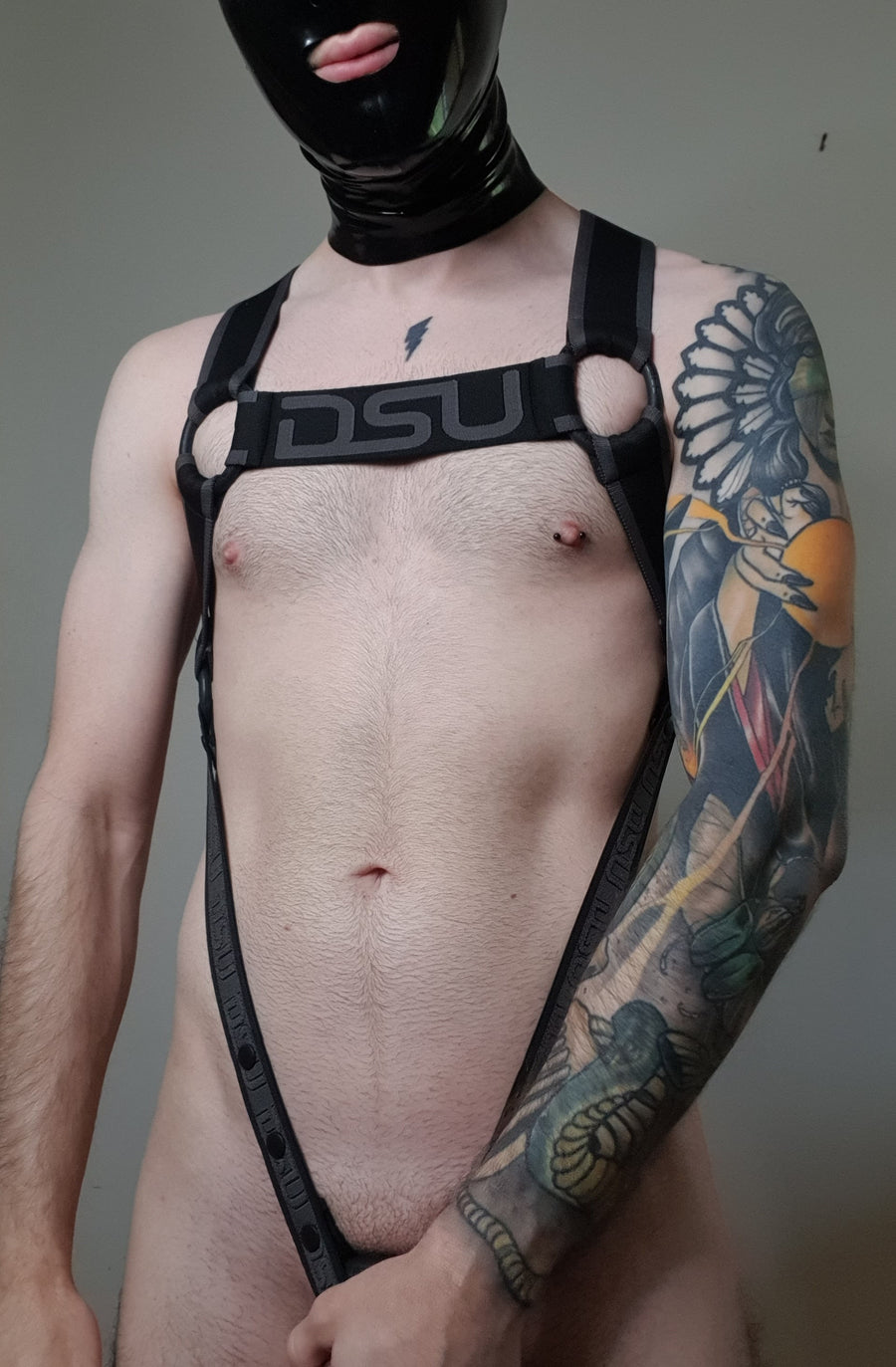 DSU ARES Body Harness with C-Ring  - Grey
