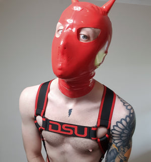 DSU ARES Body Harness with C-Ring  - Red