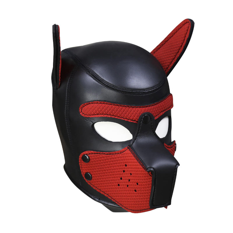 Neoprene Pup Hood - Red