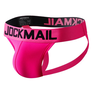 JM240 Neon Pink Mens Jockstrap