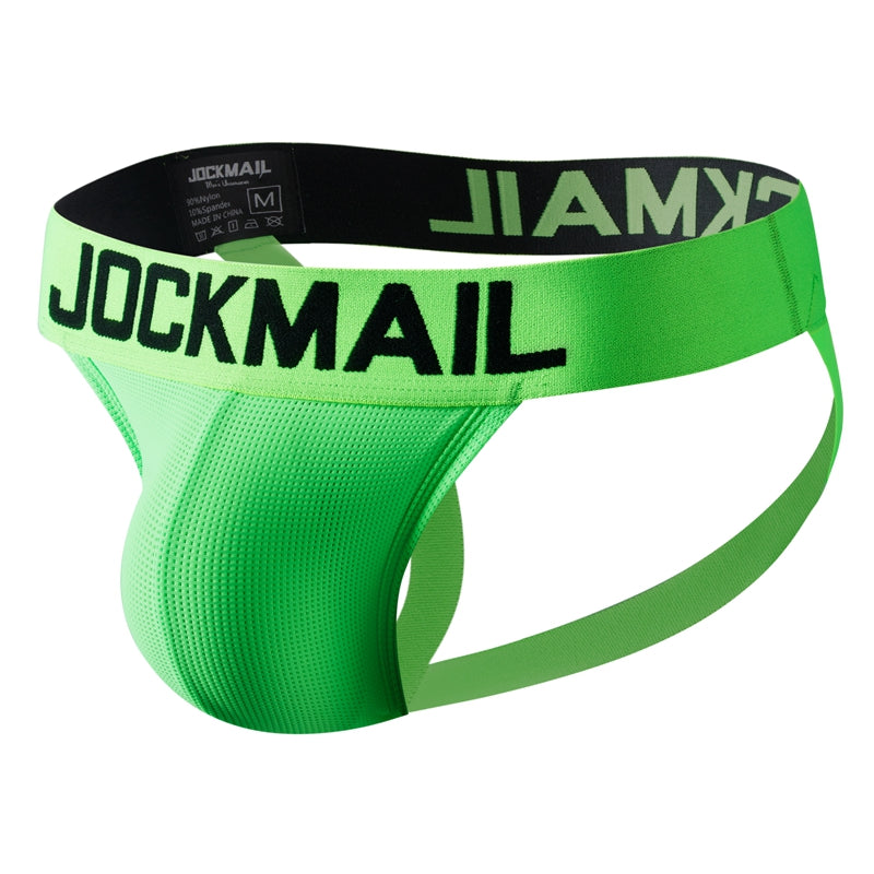 JM240 Neon Green Mens Jockstrap