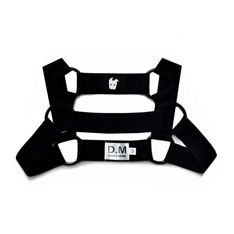 DM7004 Black Mens Harness - Down South Undies