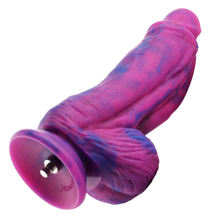 HiSmith - 9.5" Silicone Purple and Blue Monster Dildo (KlicLok)