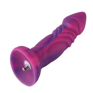 HiSmith - 8" Silicone Pink and Purple Dildo (KlicLoK)