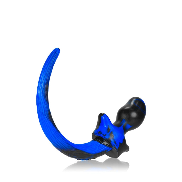 Oxballs Puppy Tail Butt Plug - Blue Swirl
