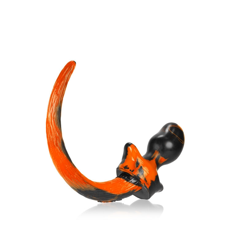 Oxballs Puppy Tail Butt Plug - Orange and Black