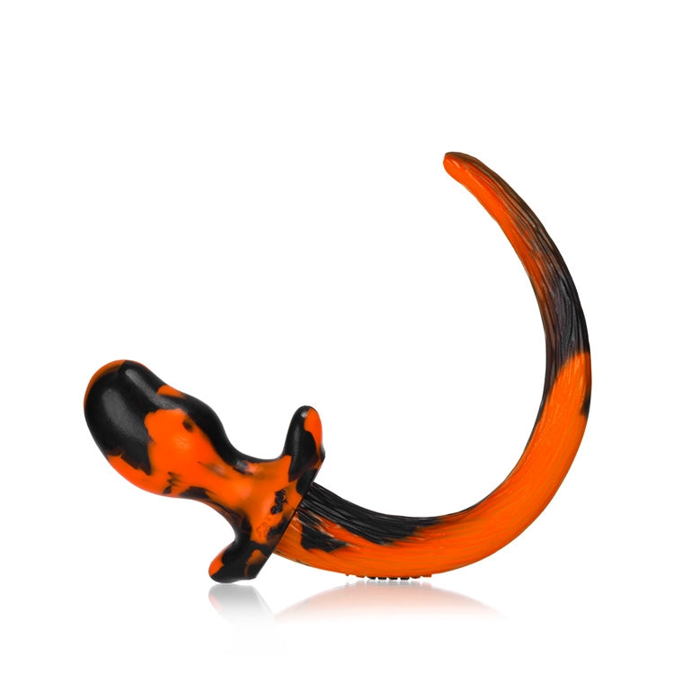 Oxballs Puppy Tail Butt Plug - Orange and Black